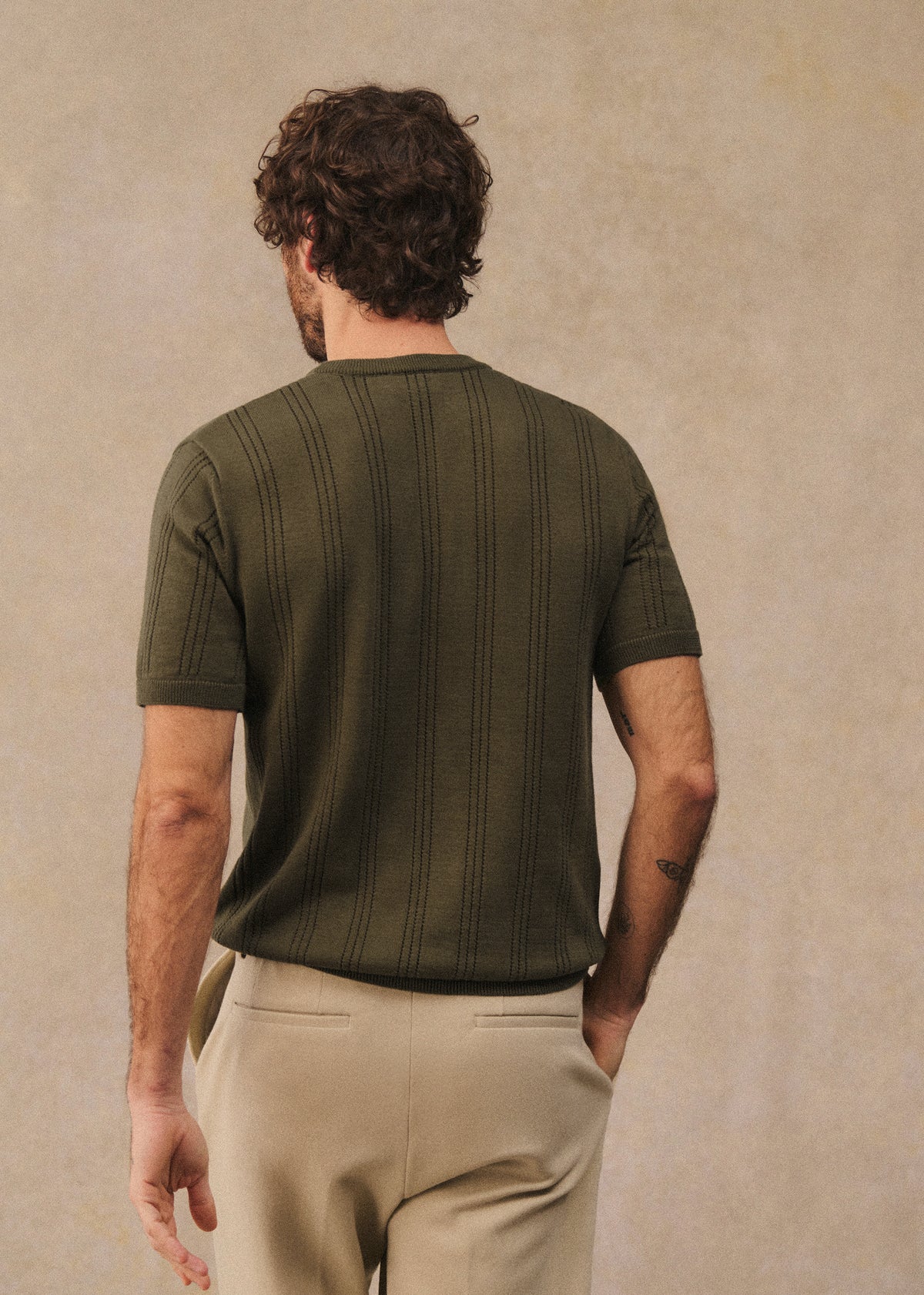 T-Shirt Maille Pio - Kaki