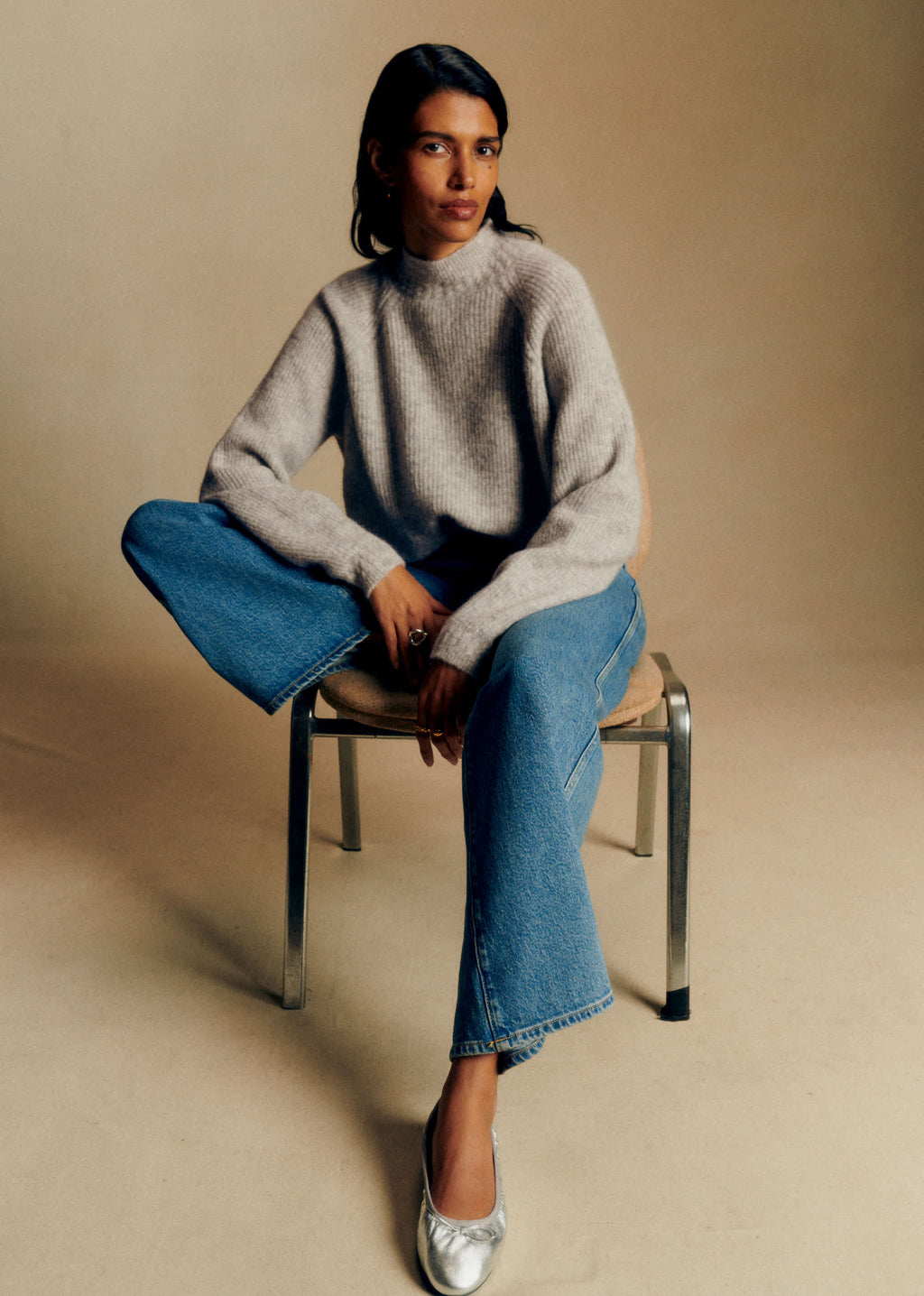 Pull Otis - Gris Chiné Clair