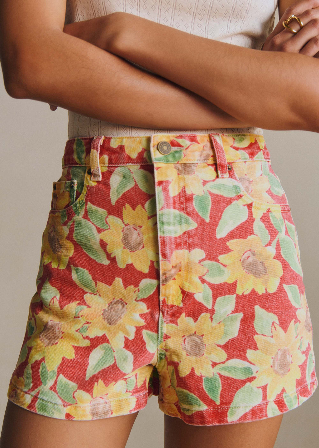 Short Le City - Imprimé Tournesol