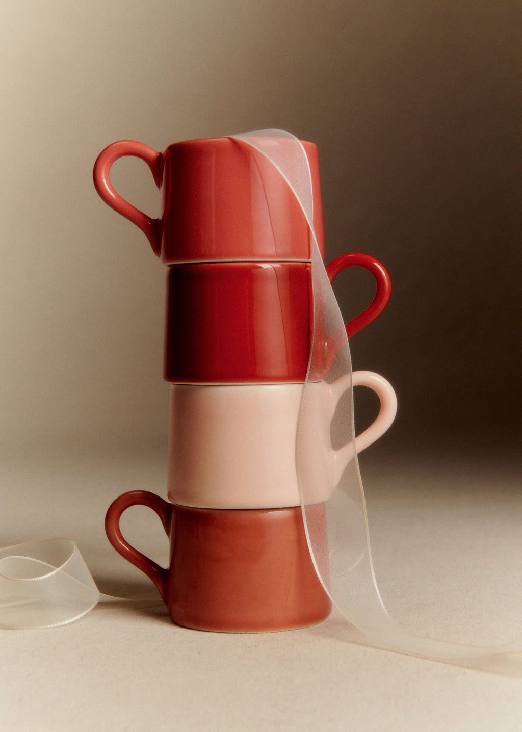 Coffret de 4 tasses expresso - Rose