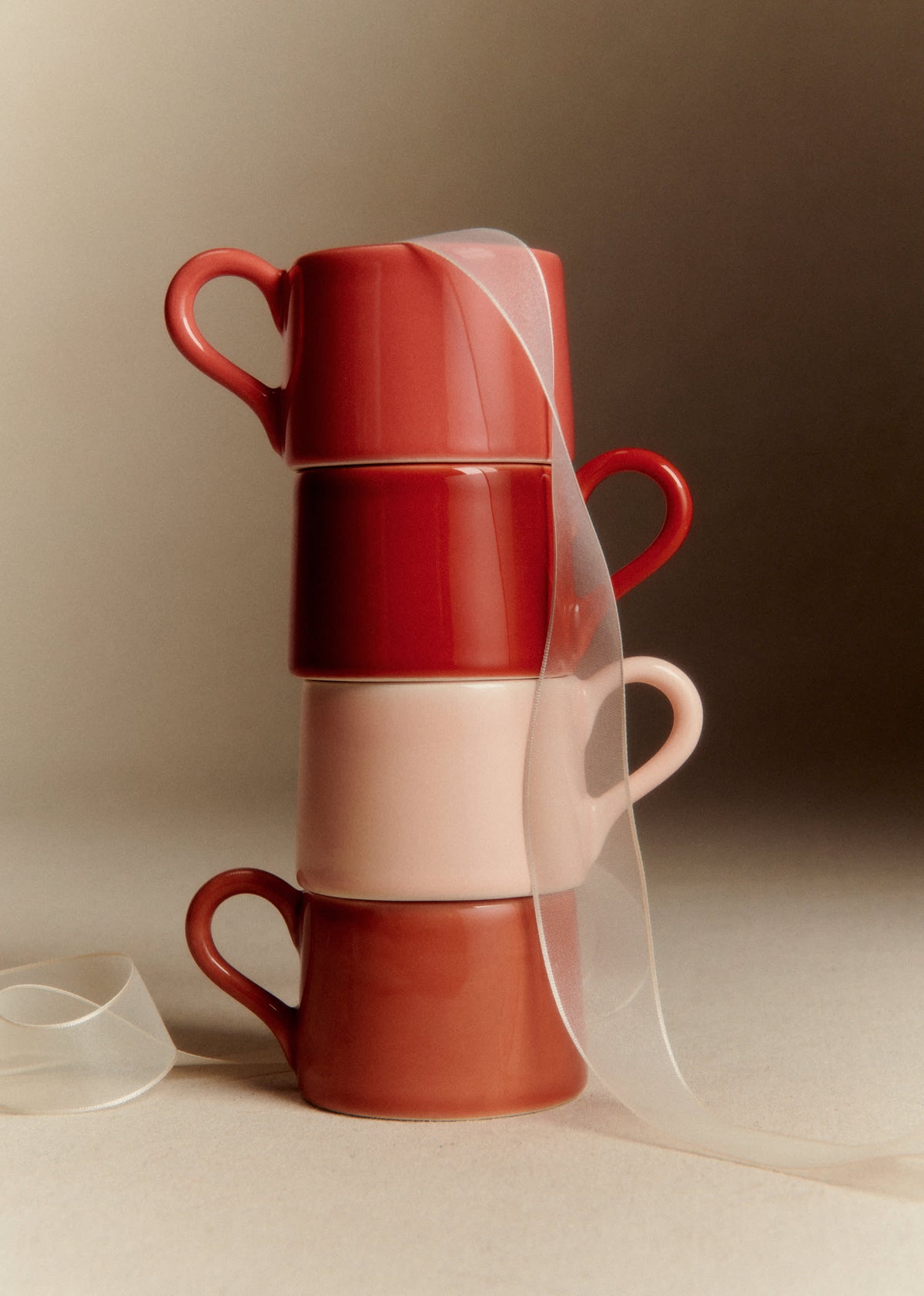 Coffret de 4 tasses expresso - Rose