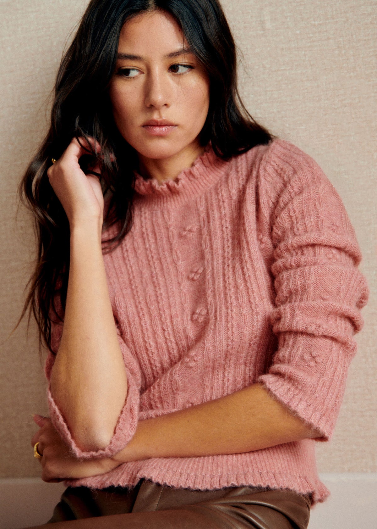 Pull Ellis - Bois de Rose Foncé