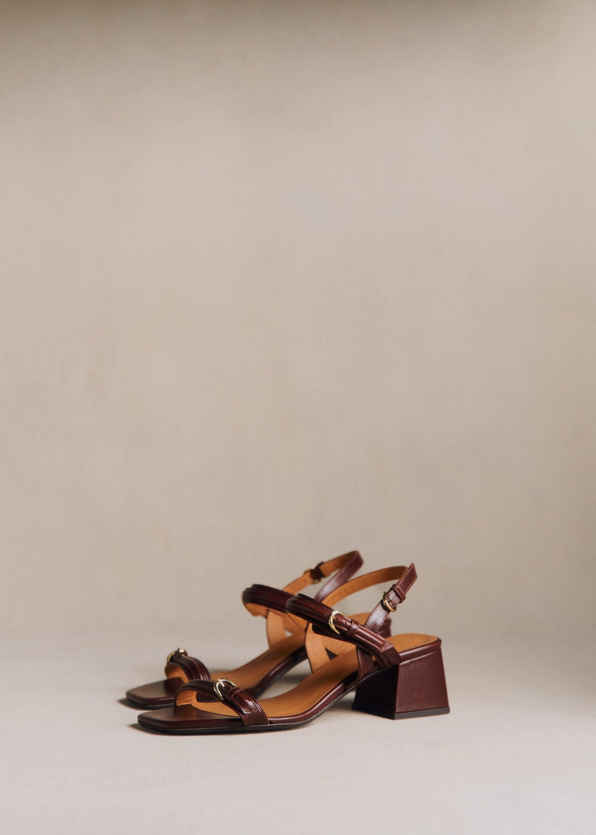 Sandales Ilaria - Chocolat Lisse