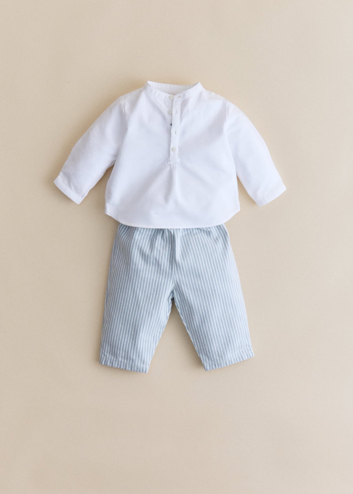 Pantalon Edgar - Denim Rayé Bleu
