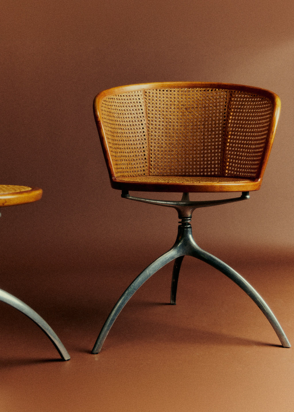 Paire de fauteuils Young Lady de Paolo Rizzatto pour Alias années 90 - Cannage