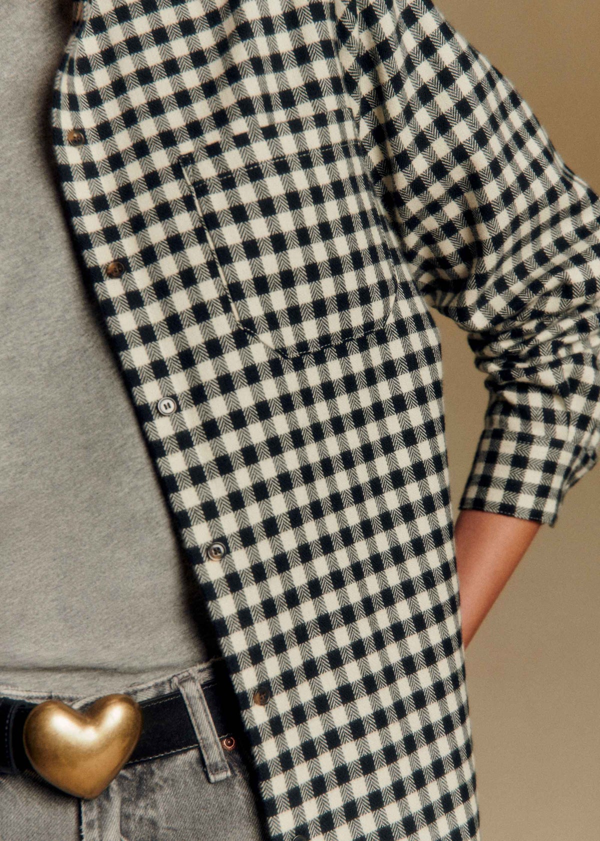 Chemise Max - Carreaux Noir Ecru