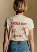 T-Shirt Amour Tour - Ficelle Rouge