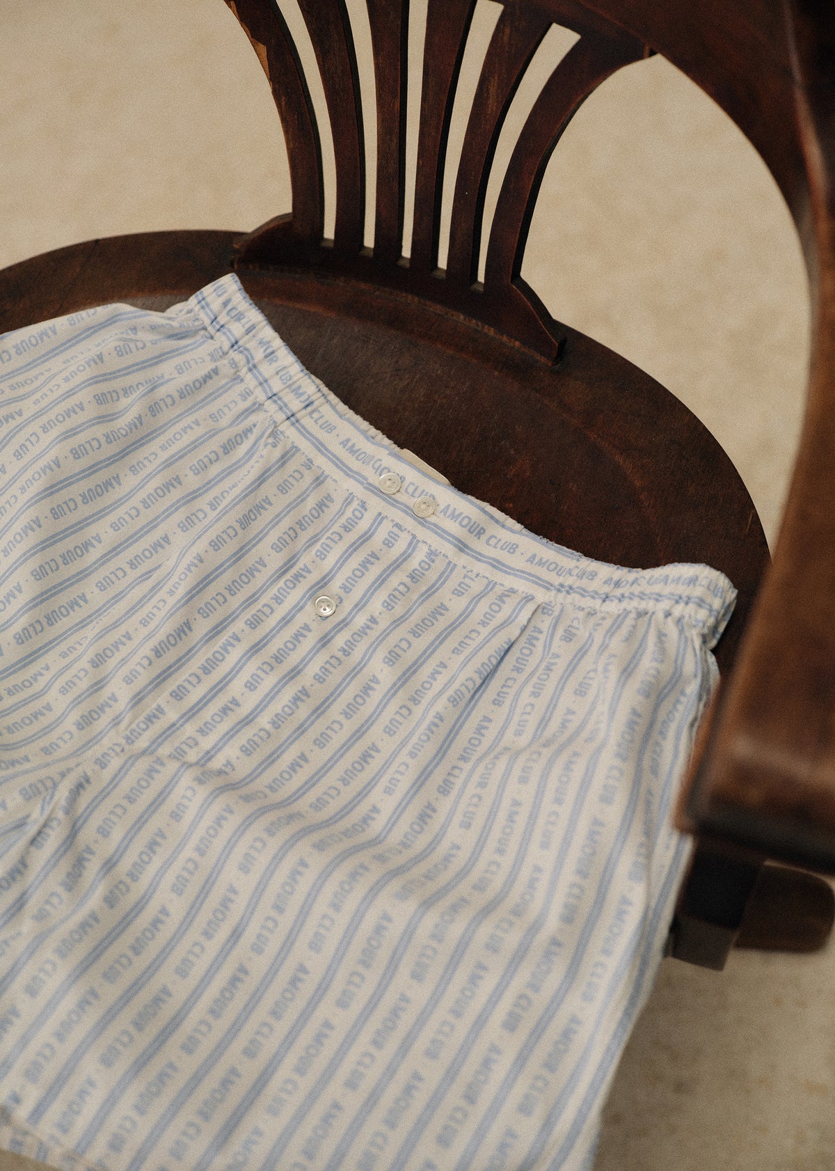 Caleçon Amour Club - Bleu / Blanc