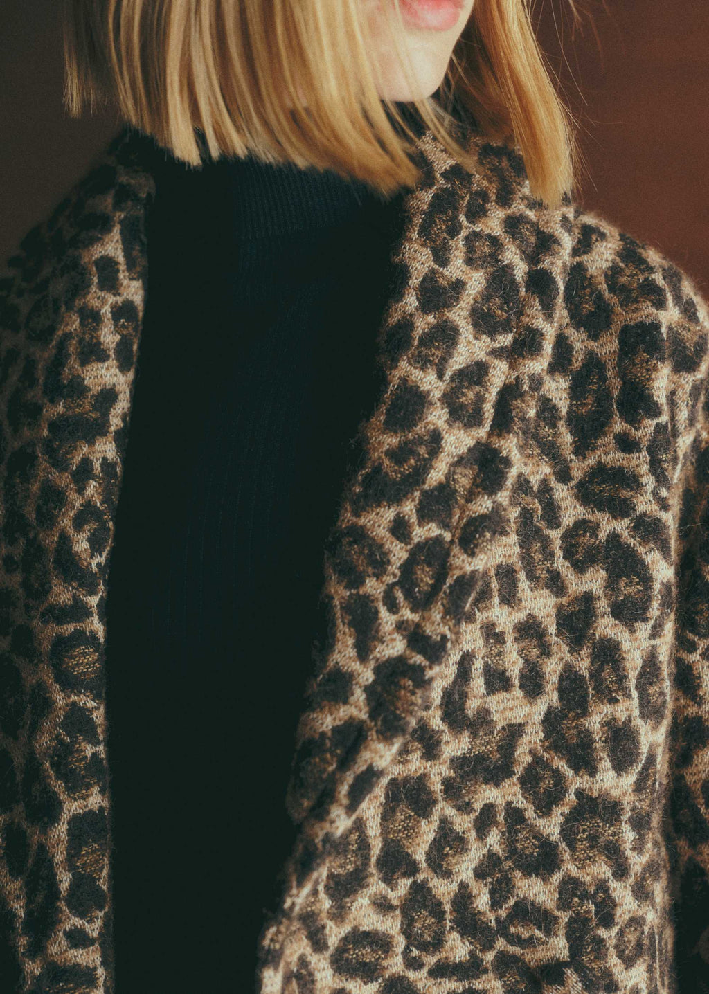 Manteau Ambre - Jacquard Leopard