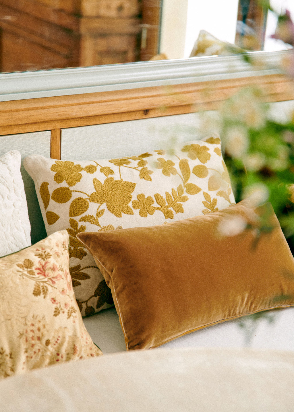 Coussin Velours Édition - Petit modèle - Caramel