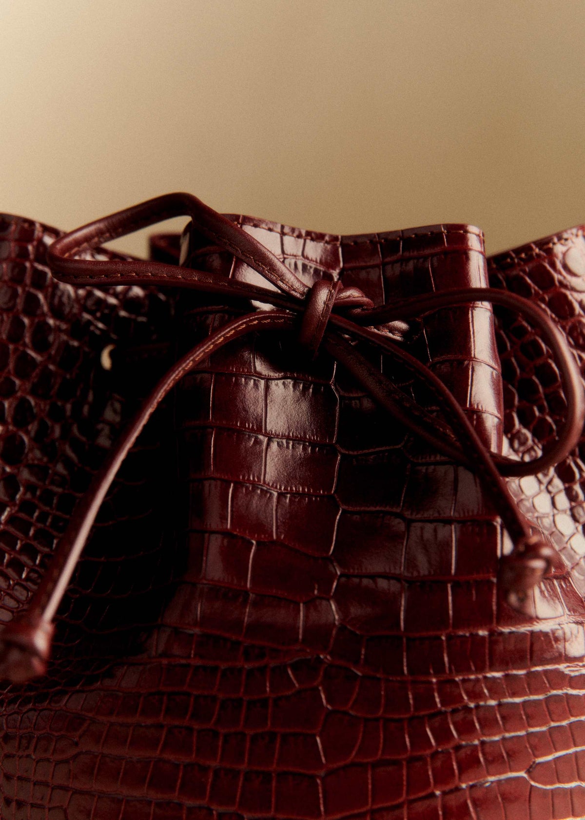 Bourse Mini Farrow - Choco Croco