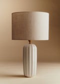 Lampe Traviata grand modèle - Ecru - Abat-jour Dolce - Jute Écru