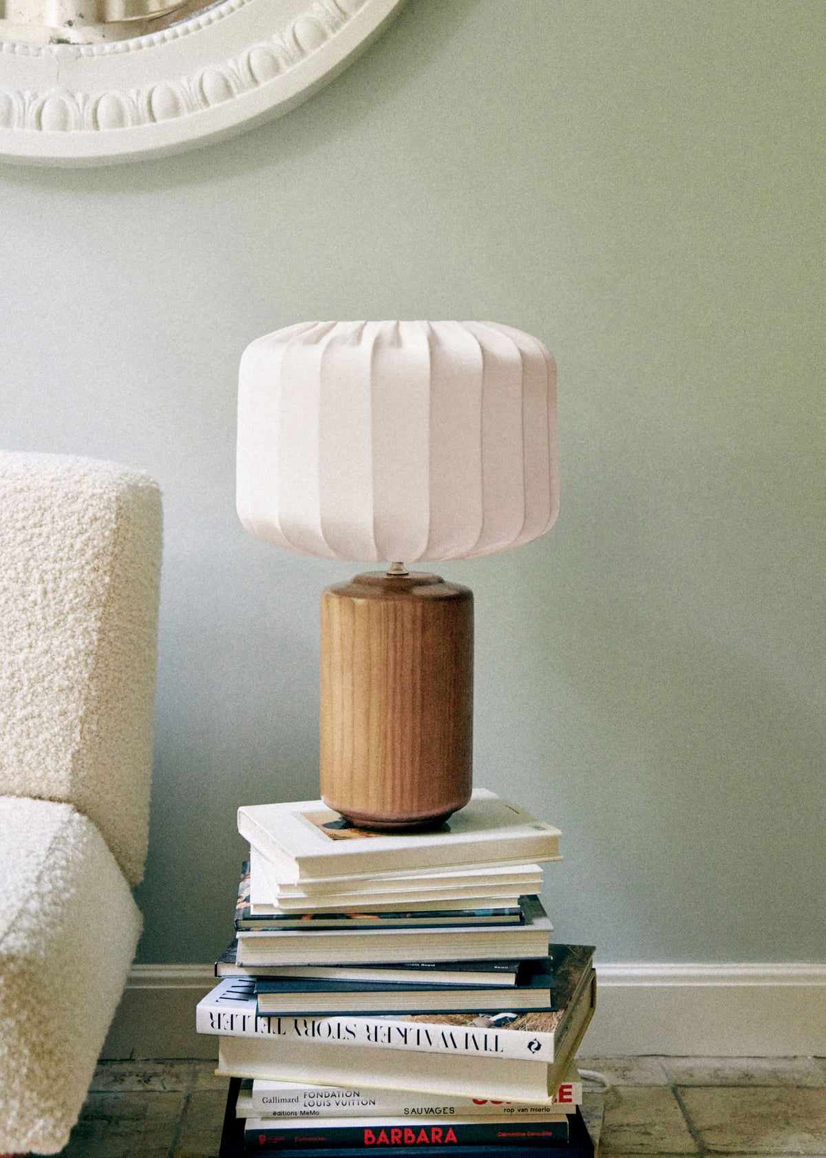 Lampe Mezzo - Bois - Abat-jour Mezzo - Écru