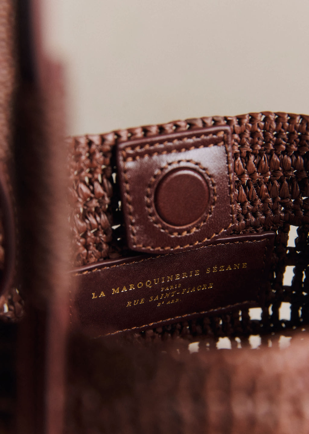 Panier Rosie - Raphia Choco