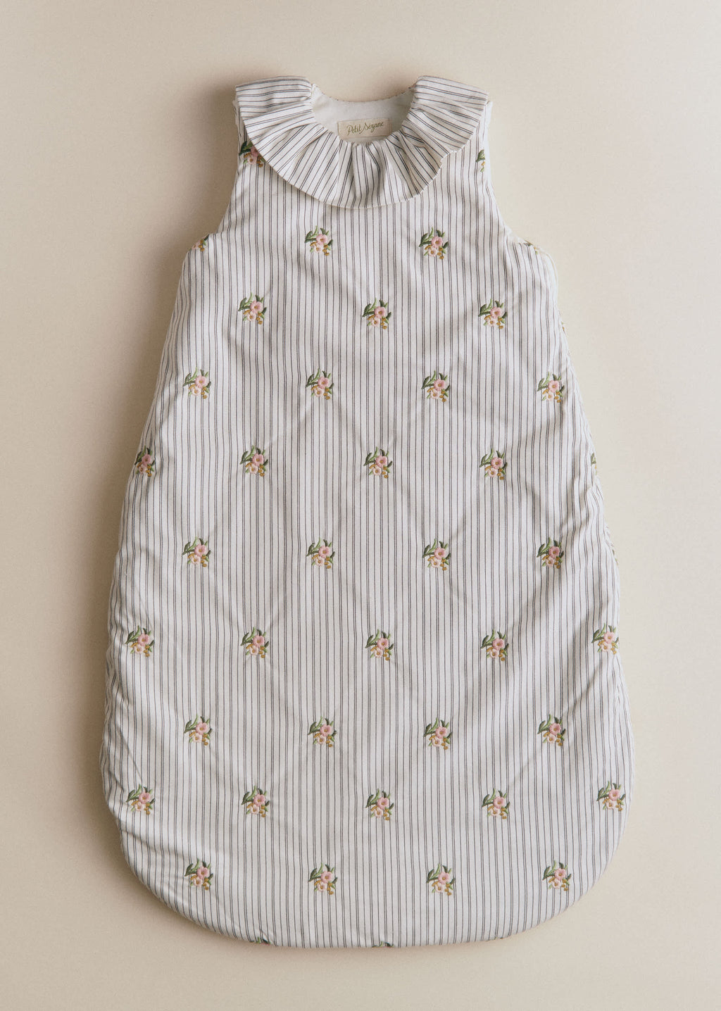 Gigoteuse Rayée Broderie Fleurs - Taille 1