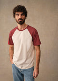 T-Shirt Anthony - Écru / Rouge Foncé