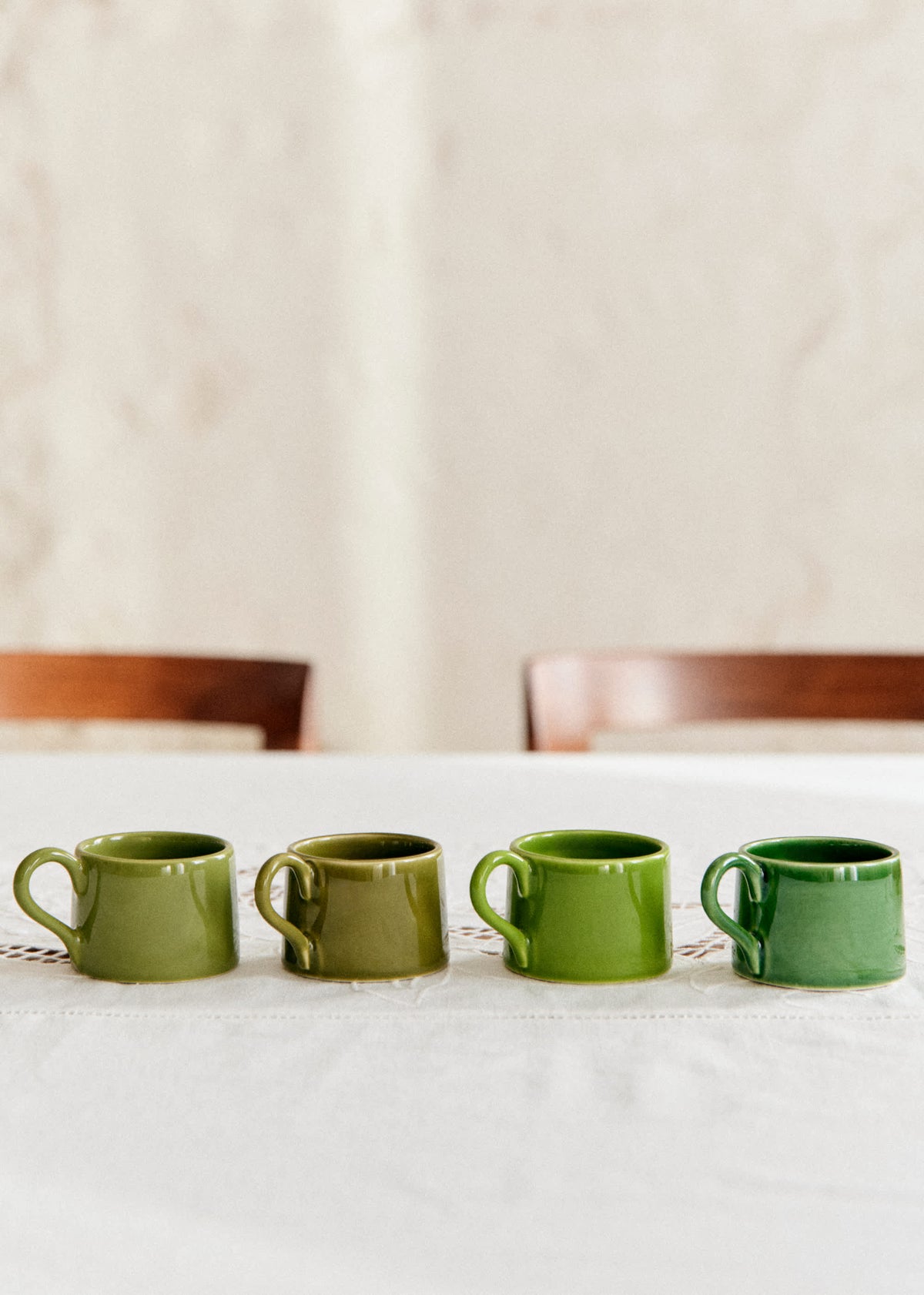 Coffret de 4 tasses expresso - Vert