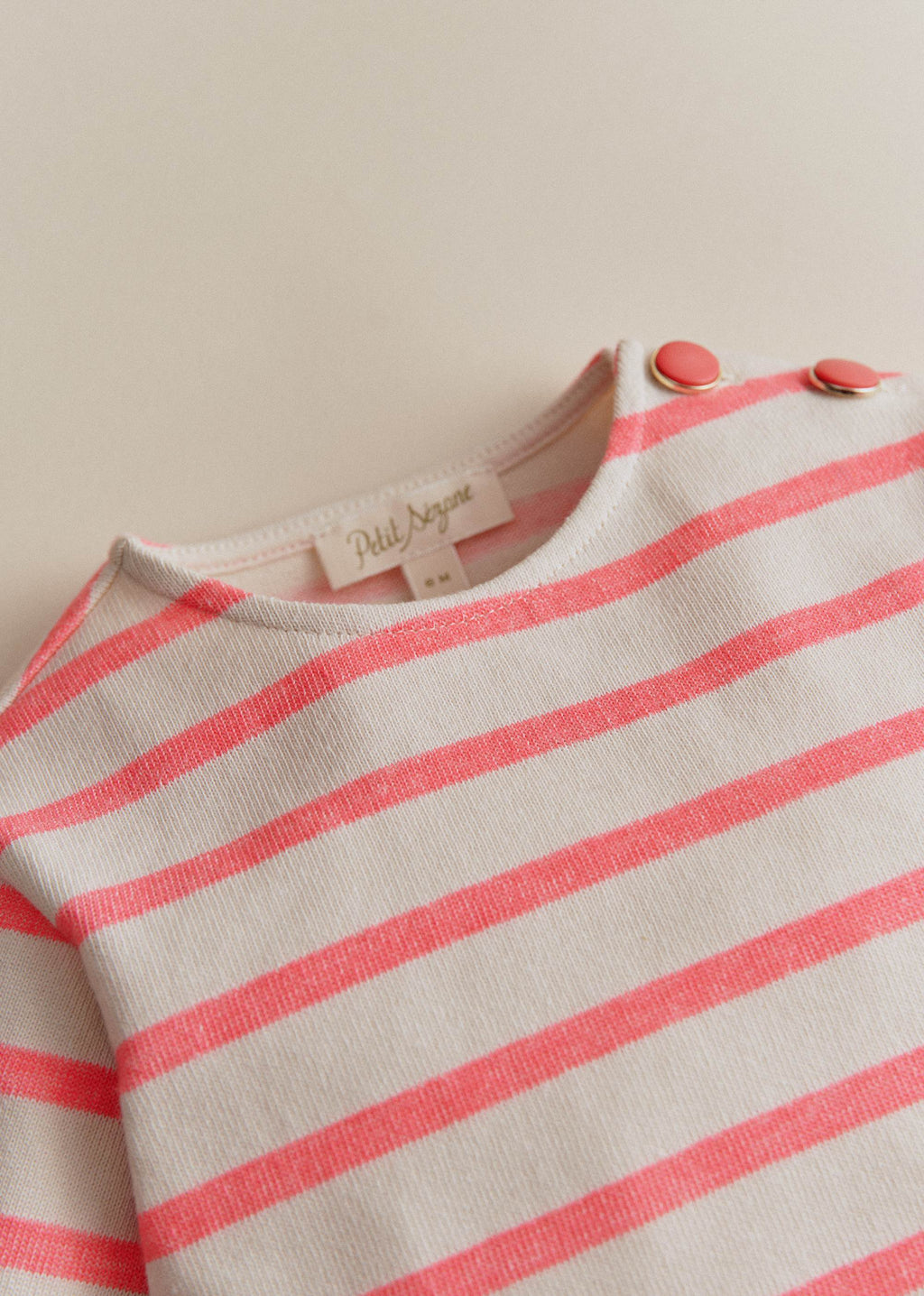 Marinière Colette - Ecru / Rose Fluo