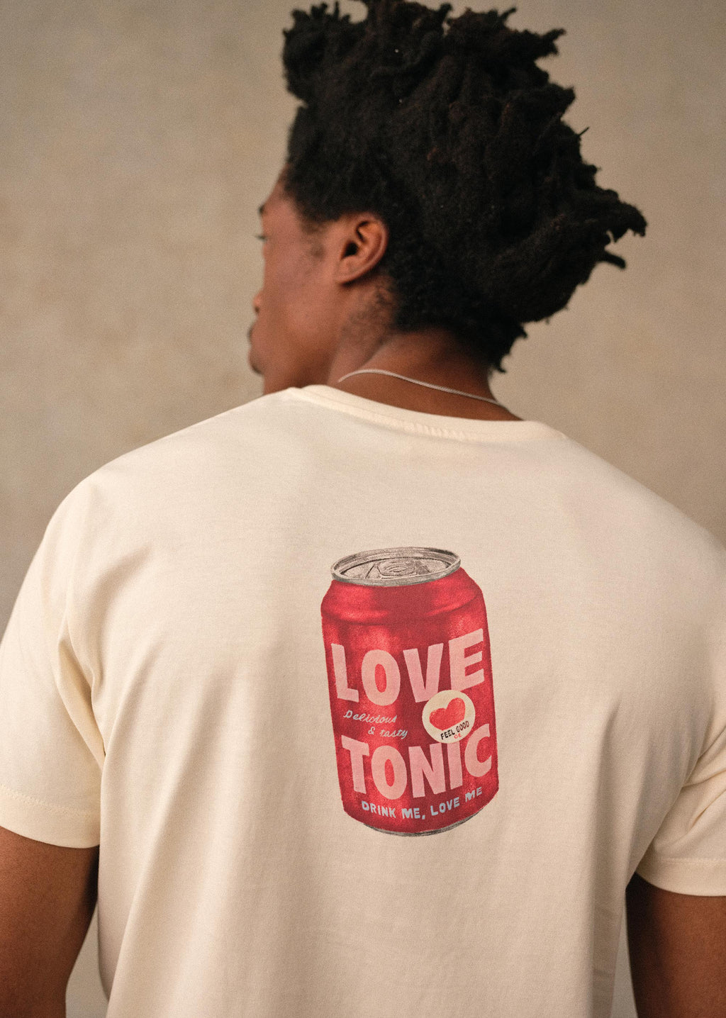 T-Shirt Canette Love Tonic - Écru