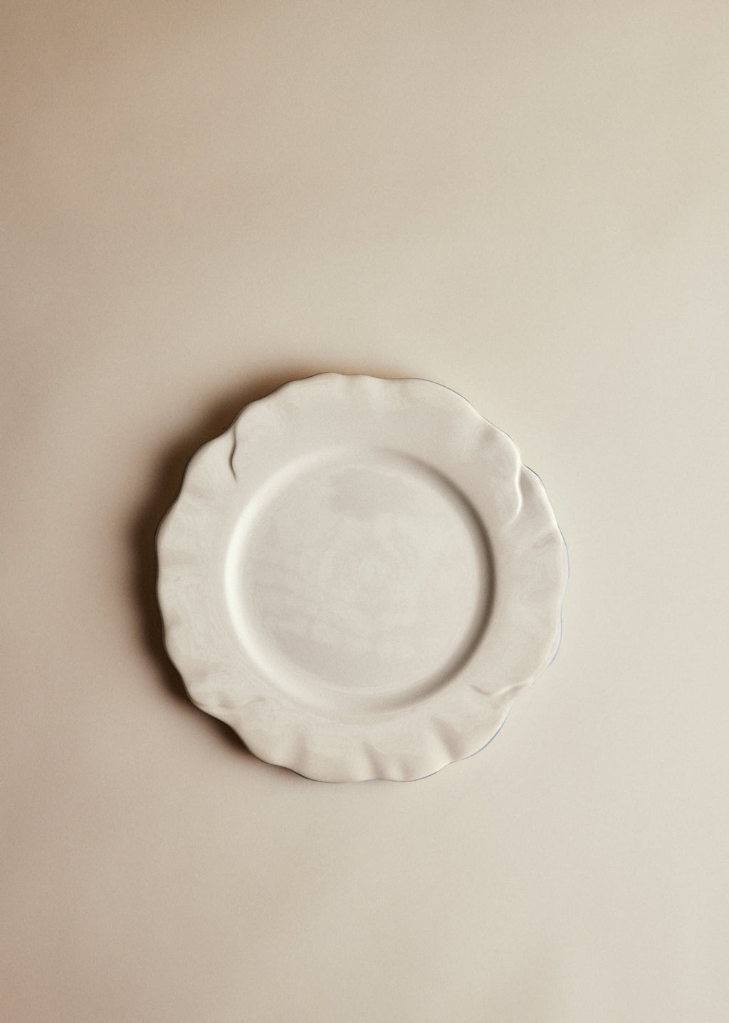 Set de 4 assiettes plates - Barcarolle - Bleu Vintage