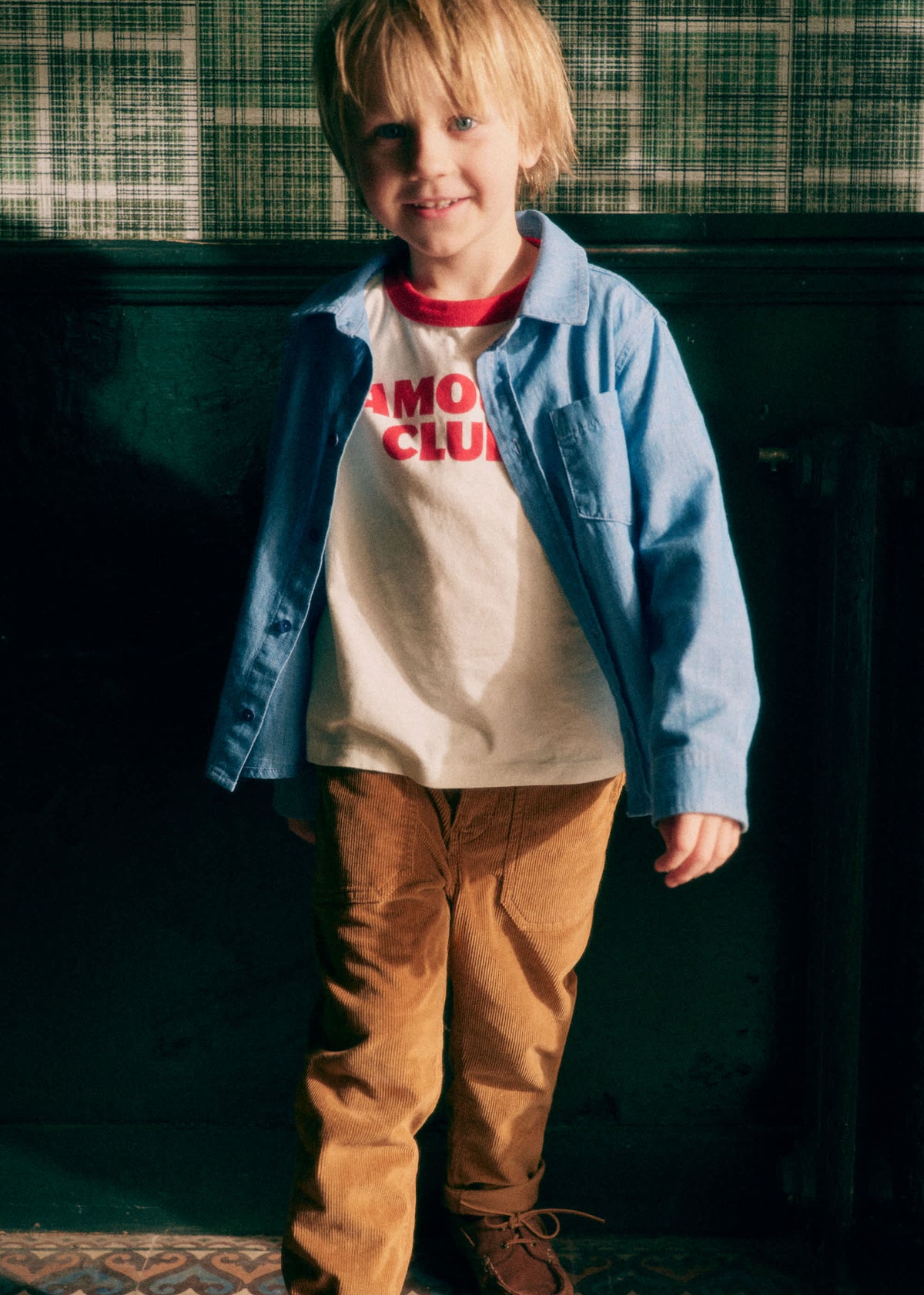 T-Shirt Amour club - Ecru / Rouge