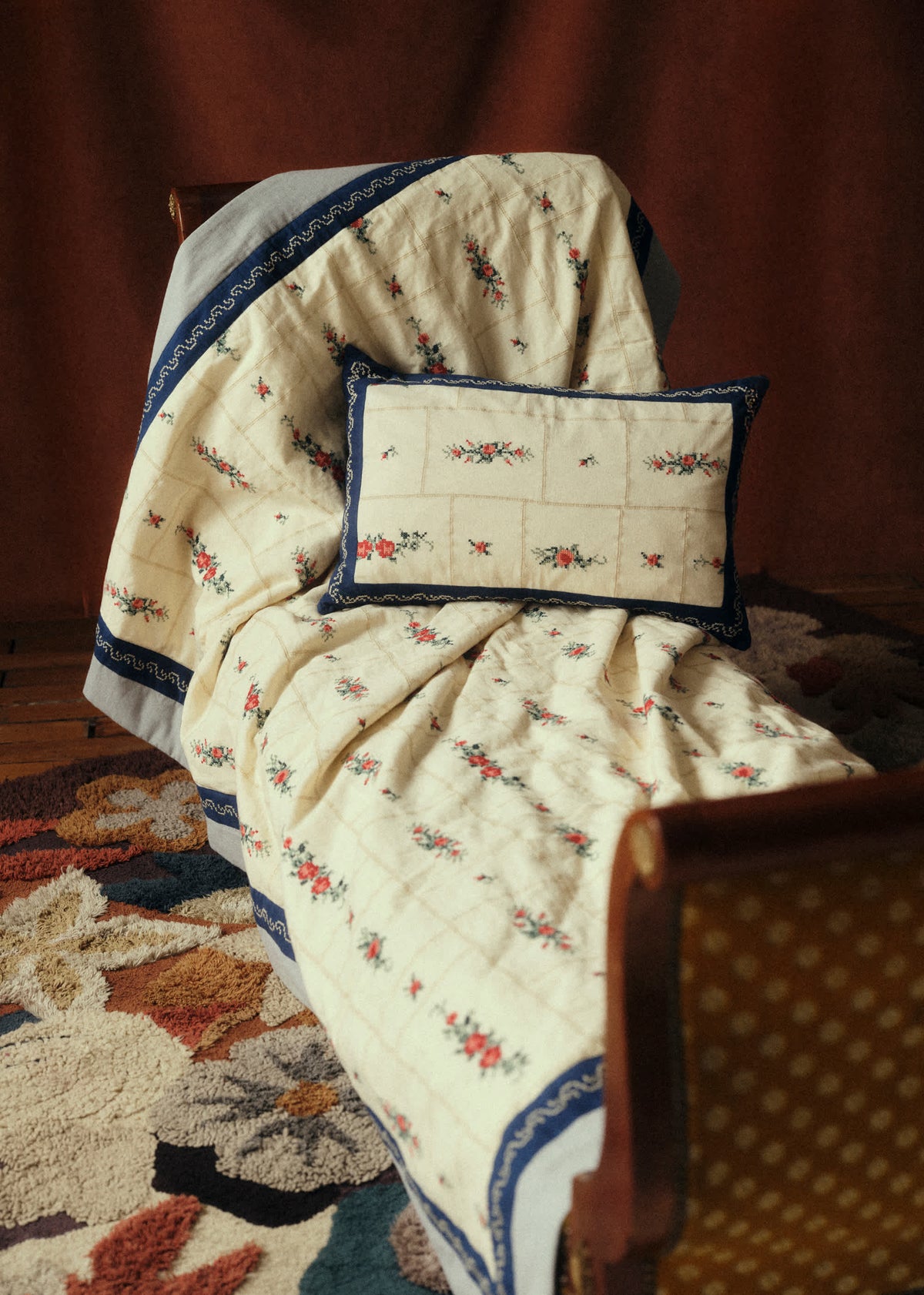 Courtepointe - Sézane x Baziszt - Patchwork Matelassé
