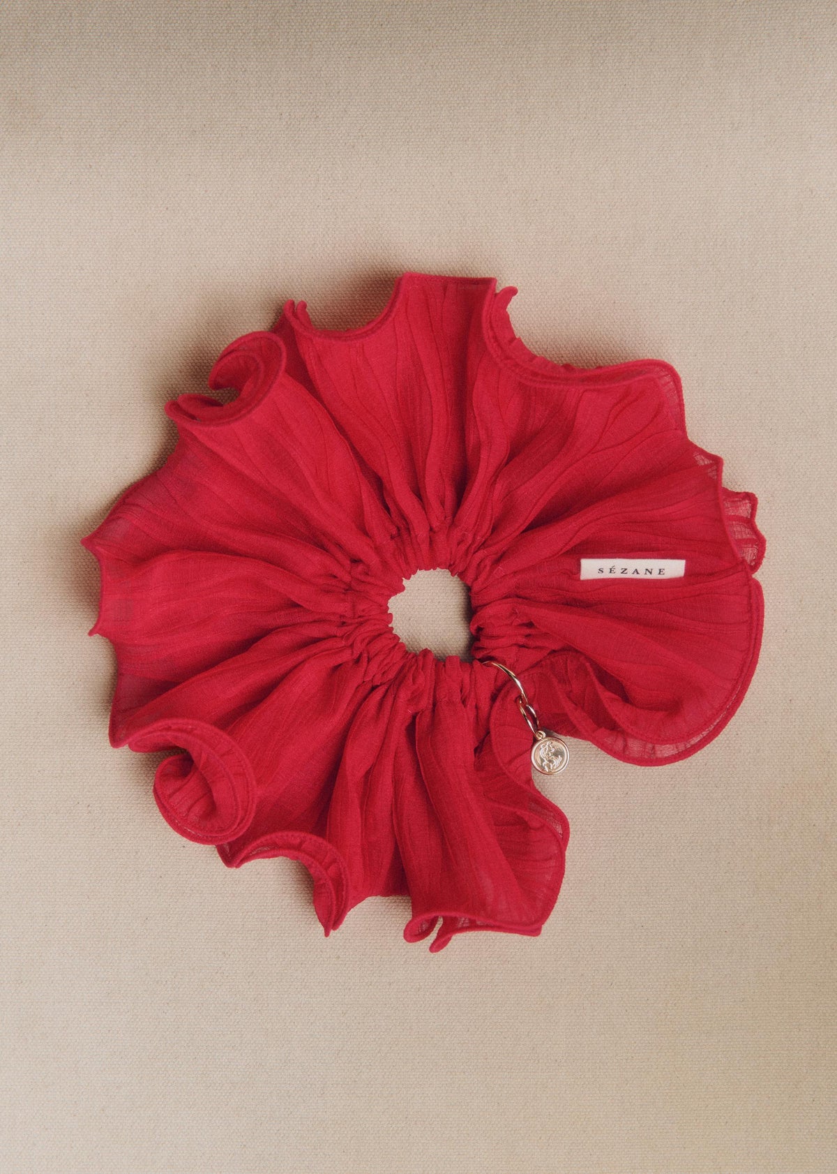 Maxi chouchou voile - Framboise