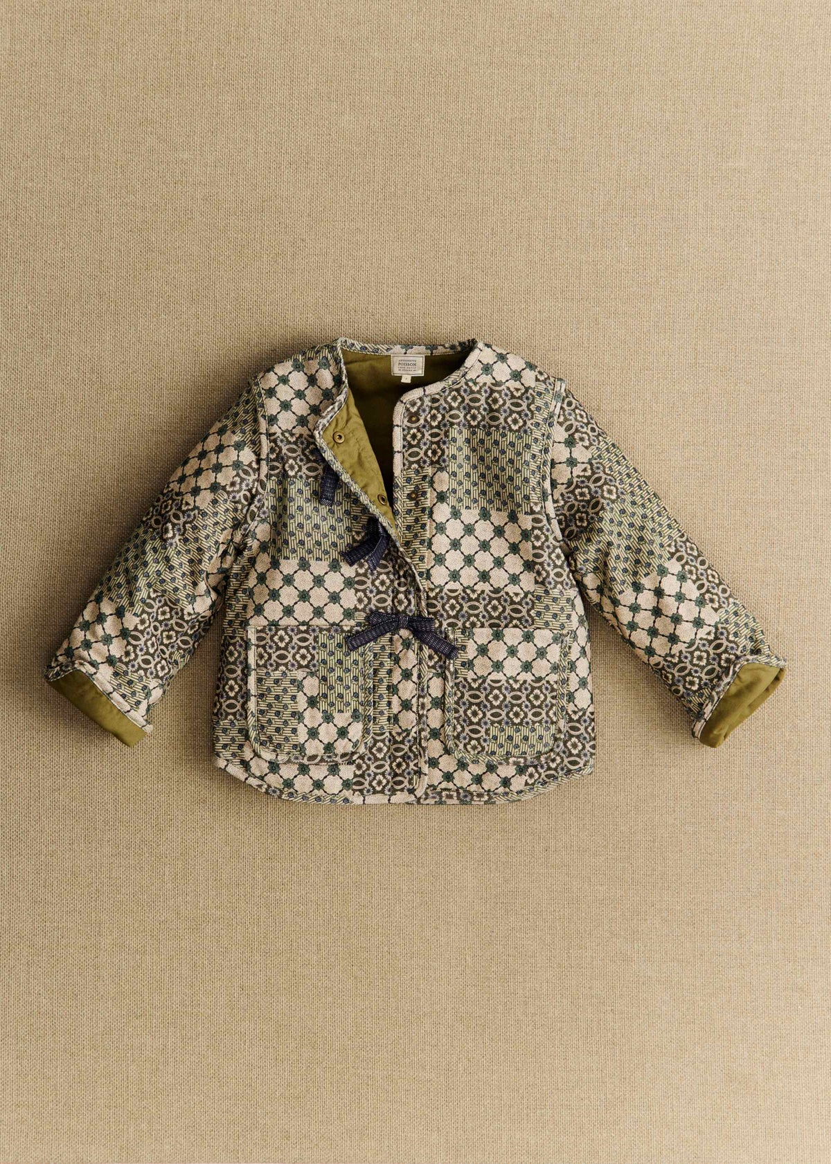 Manteau Sari - Petit Sézane x Antoinette Poisson - Imprimé Patchwork Dominote