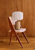 Lampe Mezzo - Bois - Abat-jour Mezzo - Écru