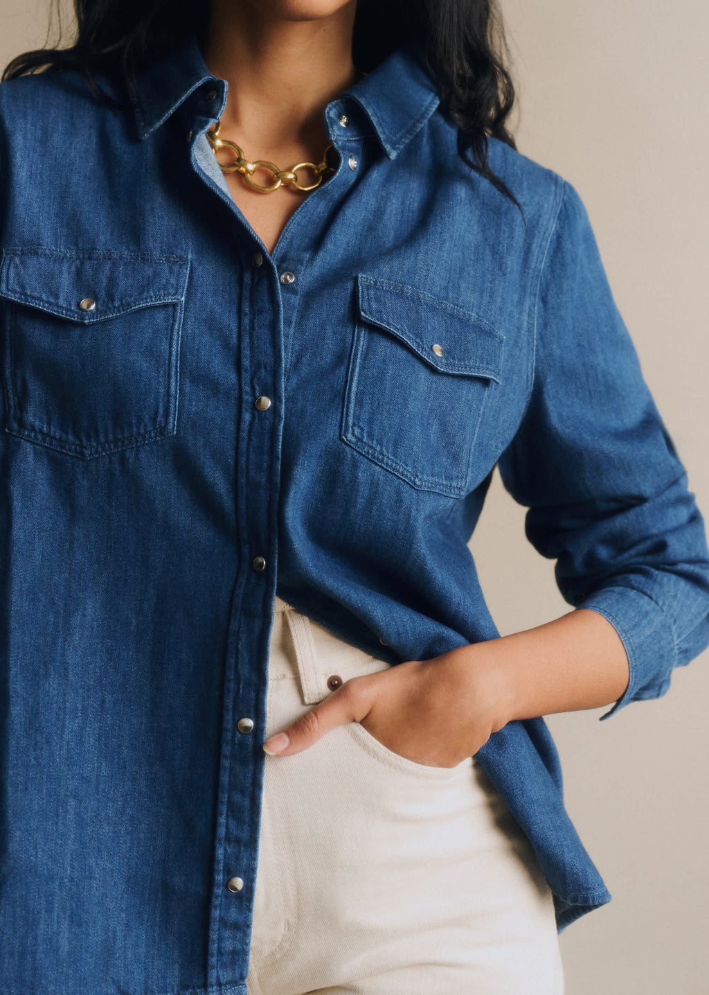 Chemise Alba - Bleu Denim