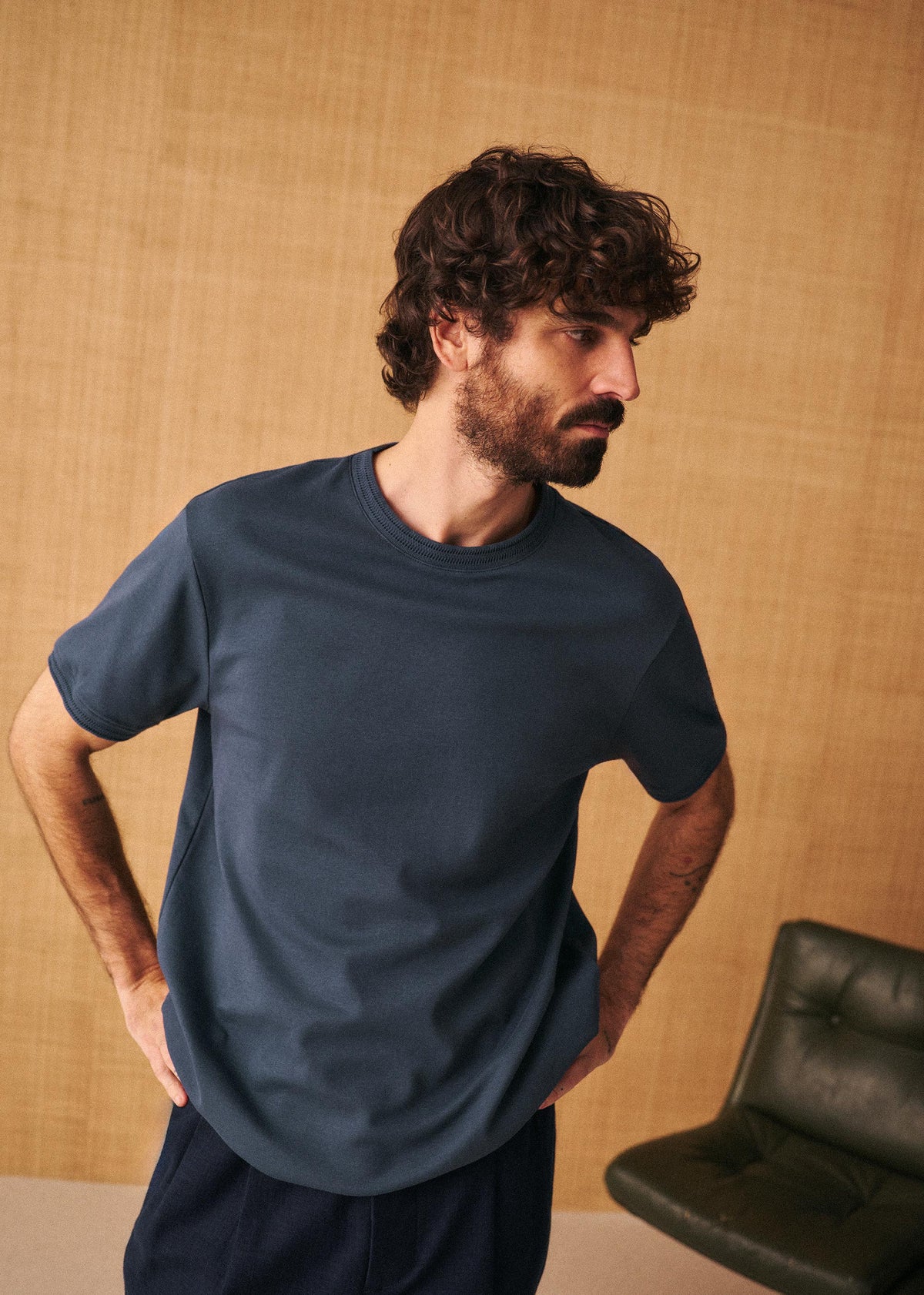 T-Shirt Aslan - Bleu Foncé