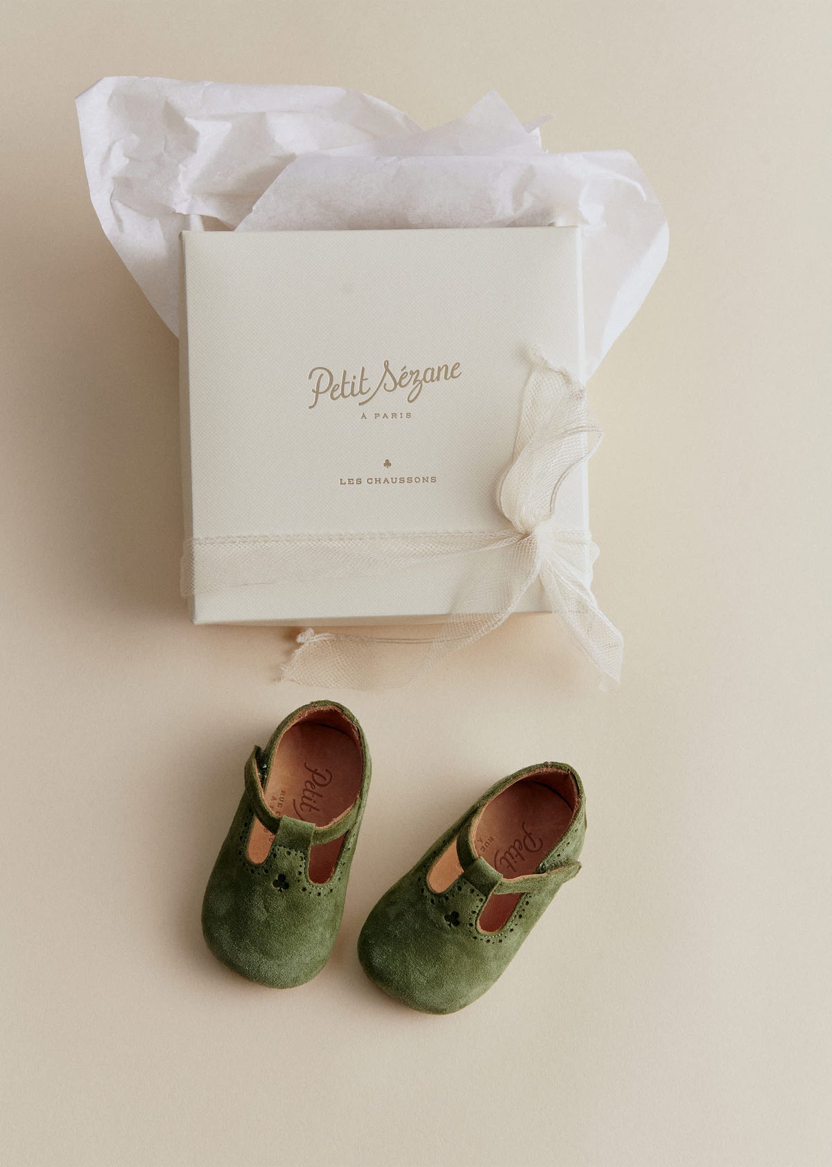 Chaussons Merveille - Daim Vert