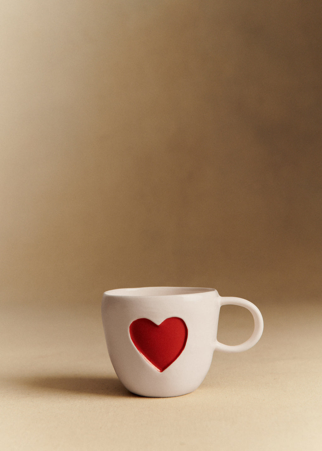 Mug Appolline coeur - Rouge
