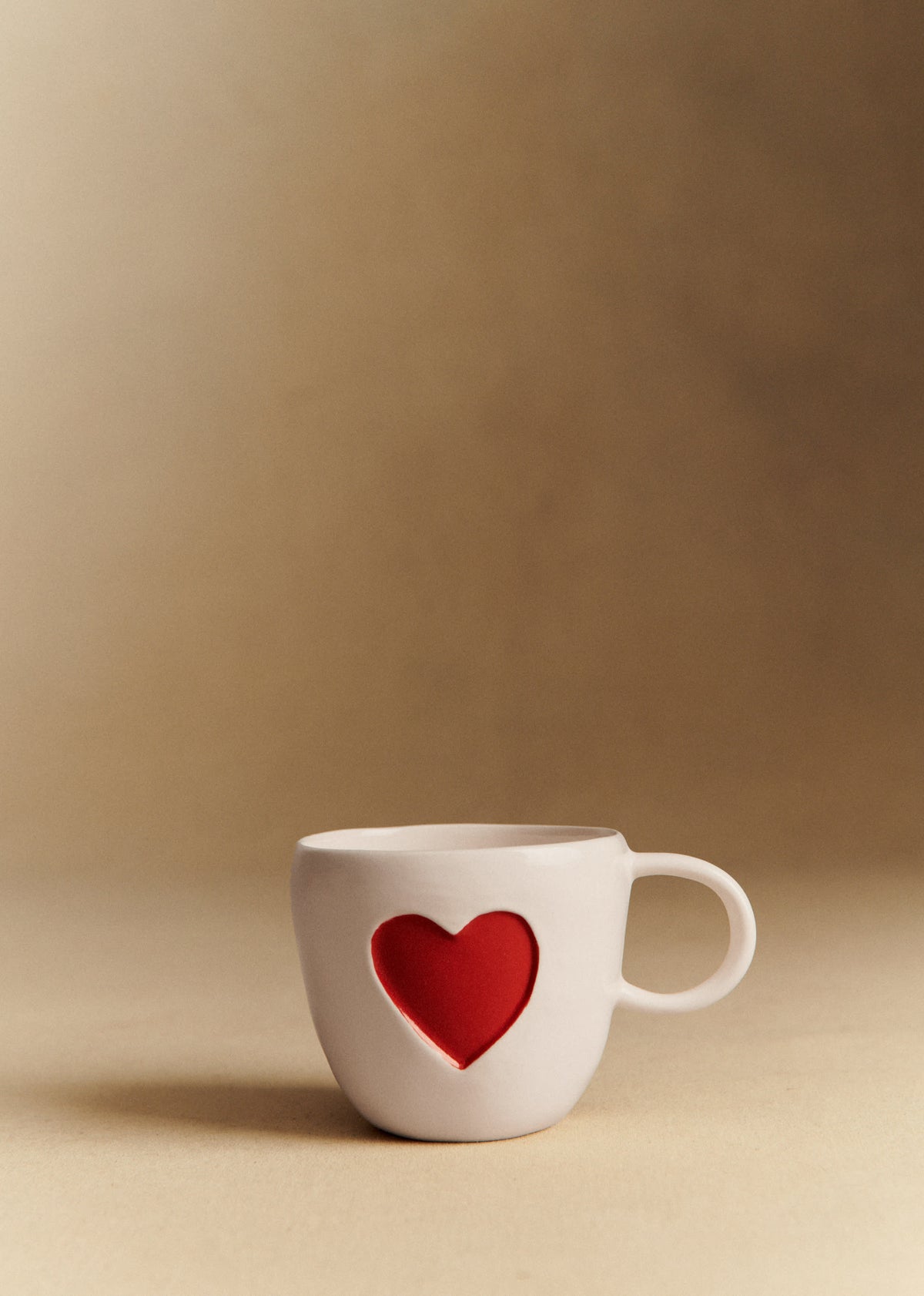Mug Appolline coeur - Rouge