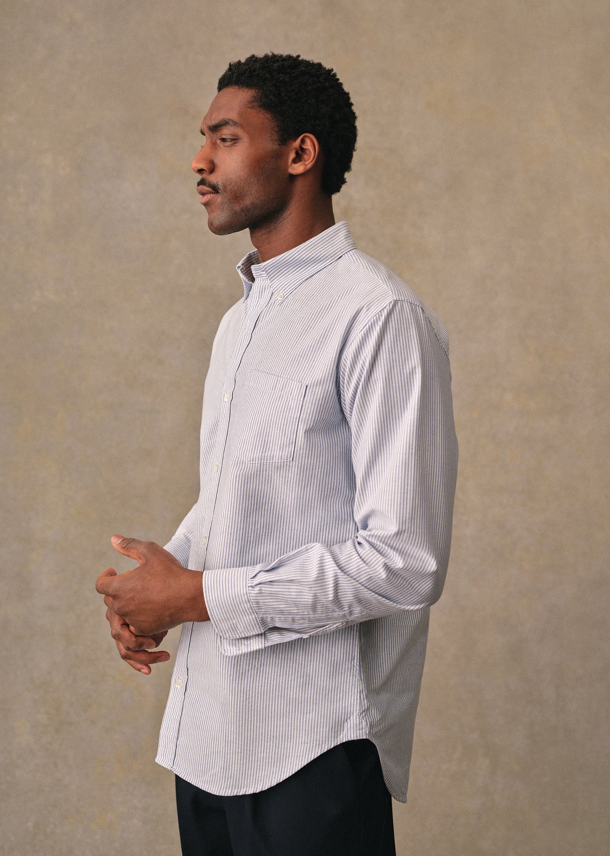 Chemise Charlie Oxford - Rayures Bleues