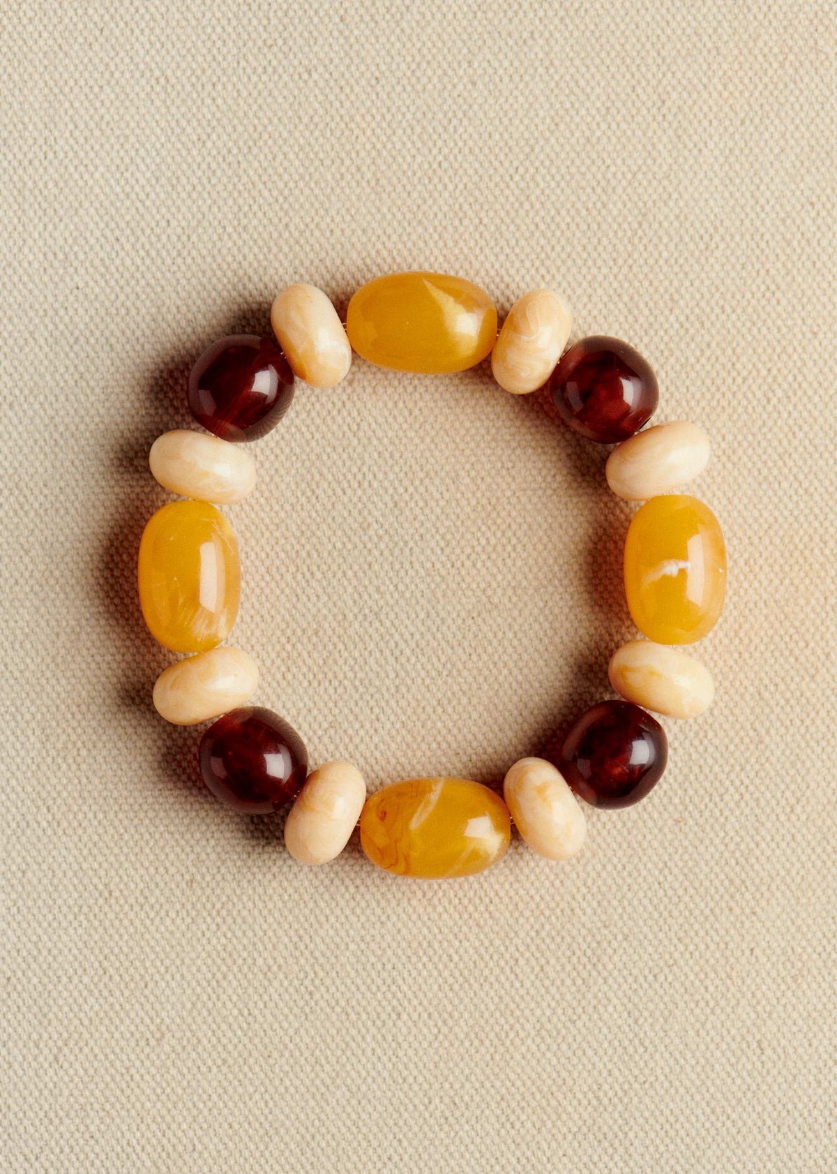 Bracelet Morgane - Caramel Multi - Création Rose