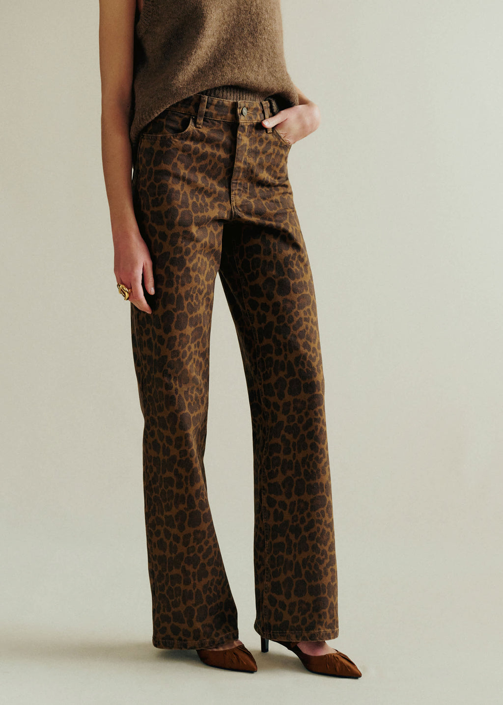Pantalon Le Wide Leg - Imprimé Léopard