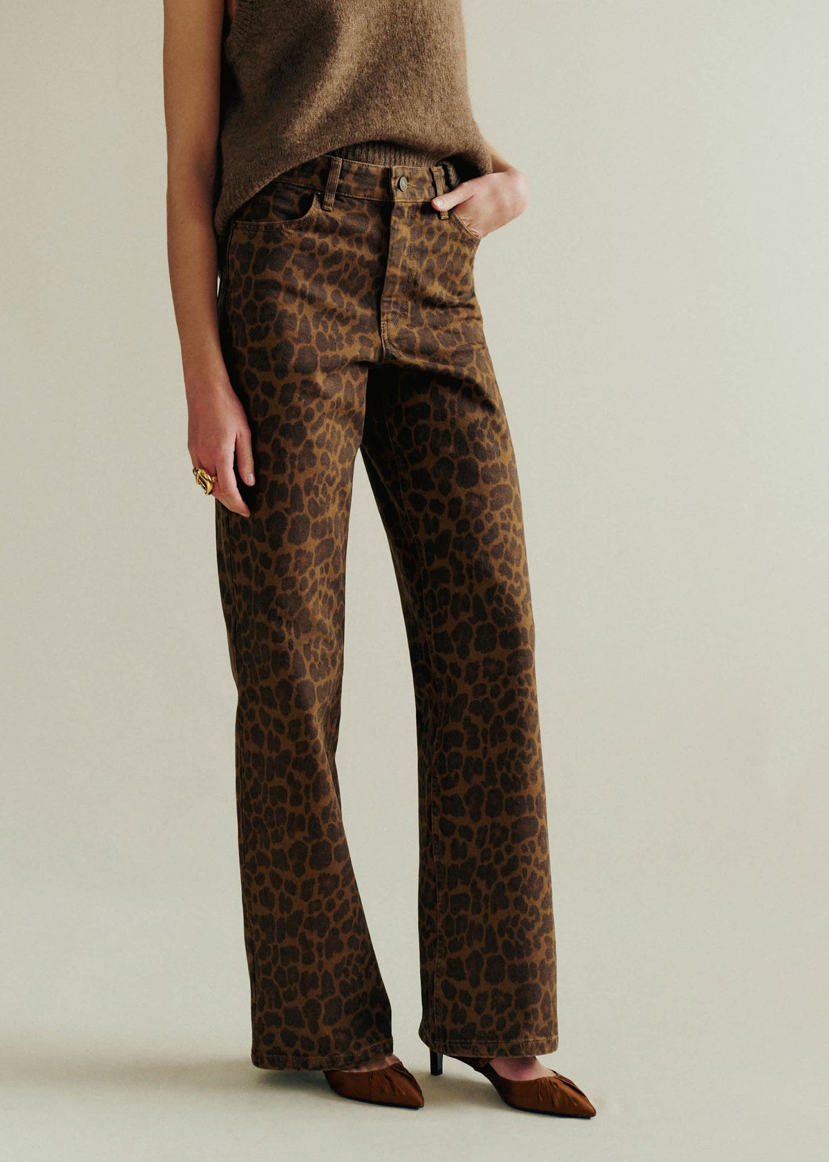 Pantalon Le Wide Leg - Imprimé Léopard