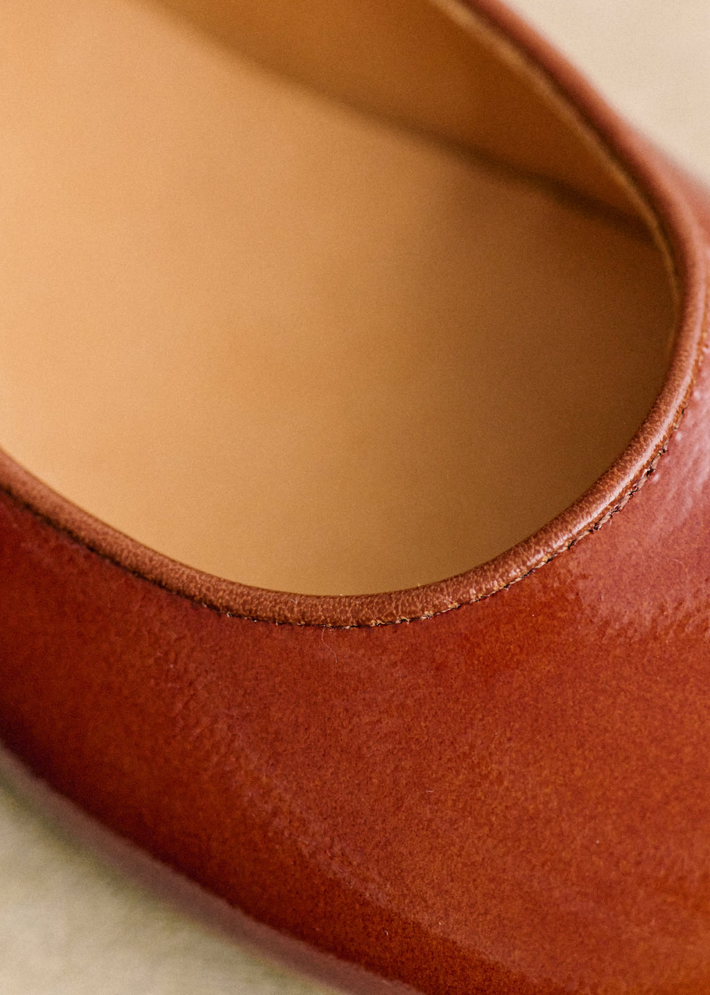 Ballerines Paula - Caramel Vernis