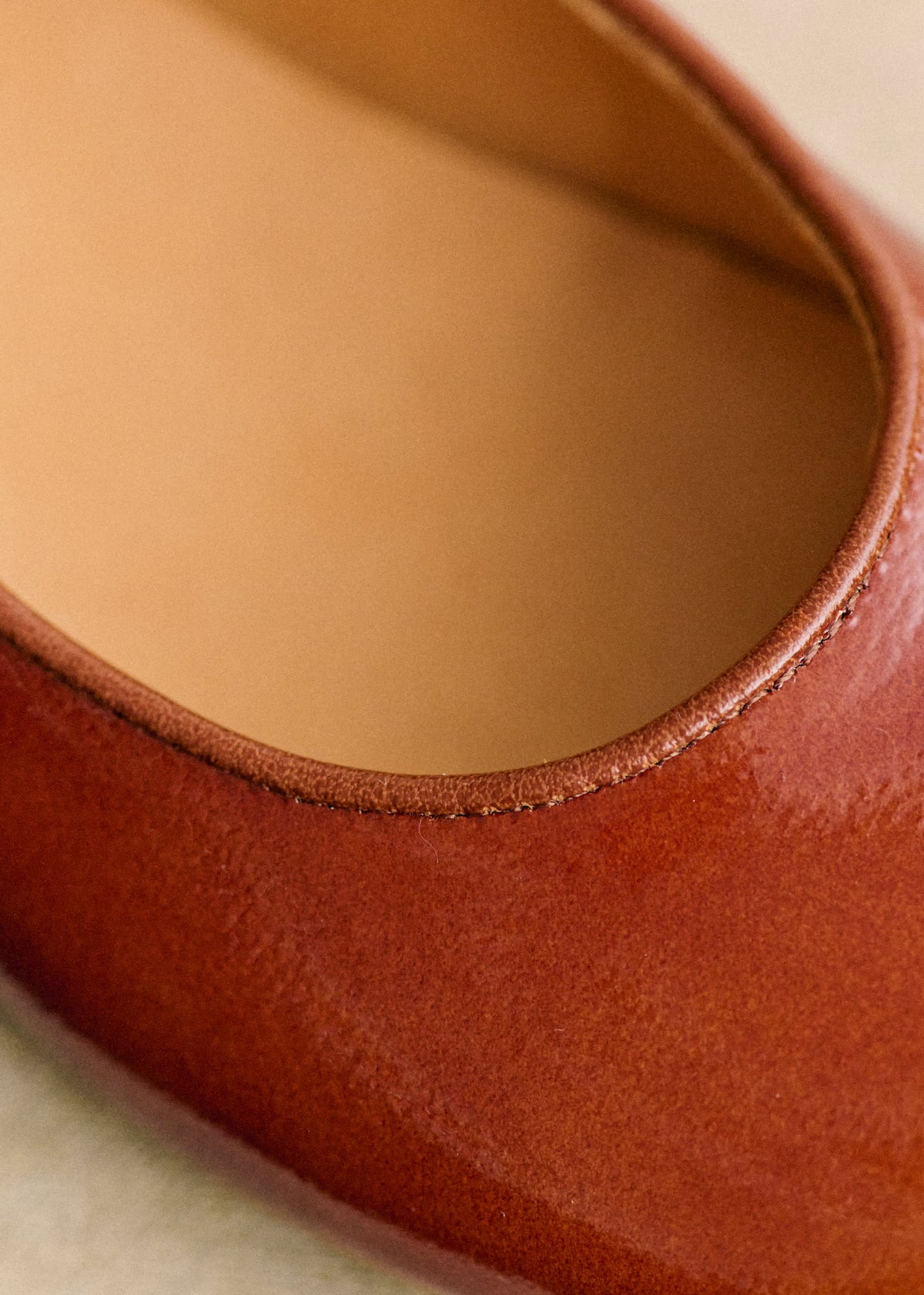 Ballerines Paula - Caramel Vernis