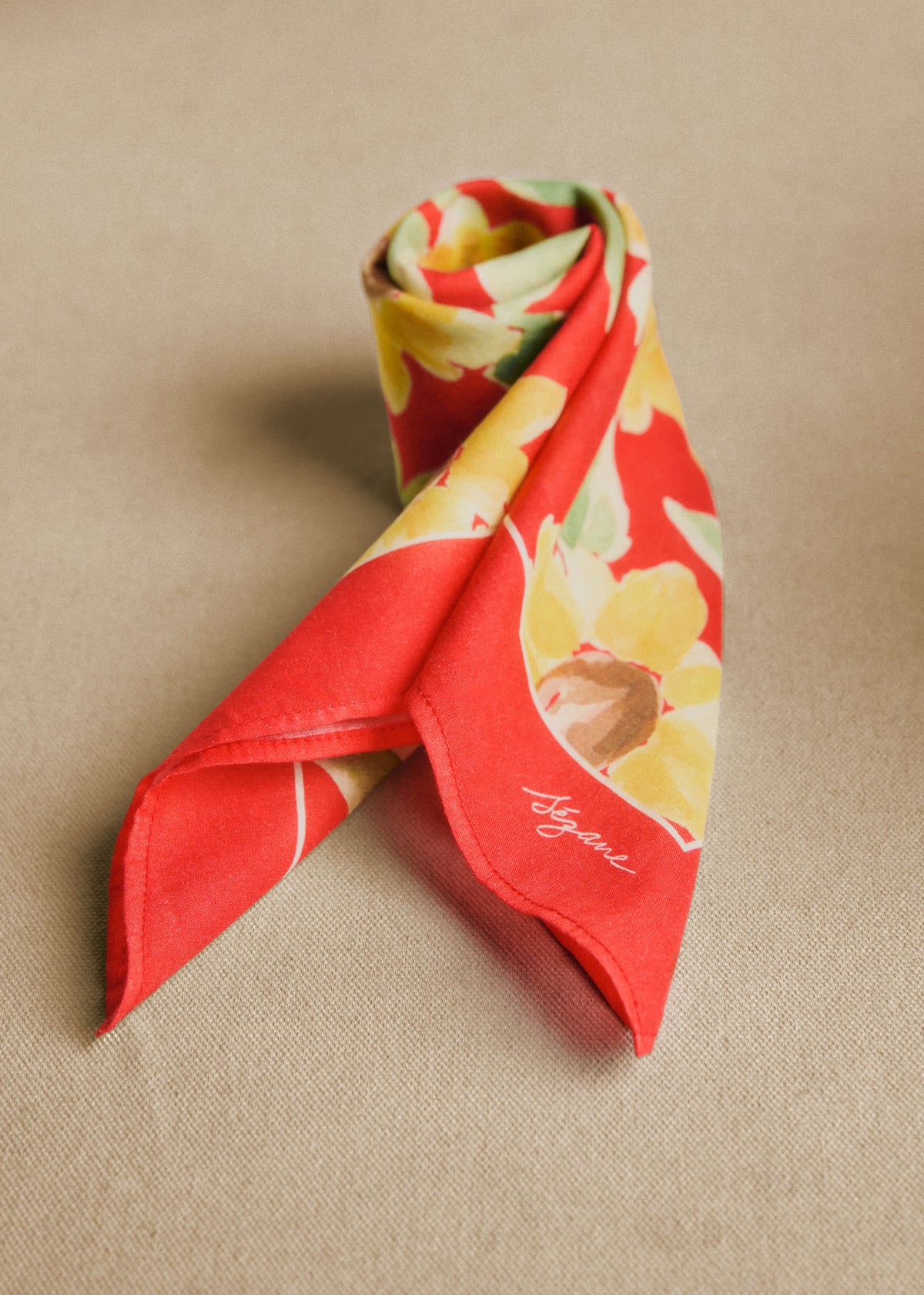 Foulard Gaston - Imprimé Tournesol