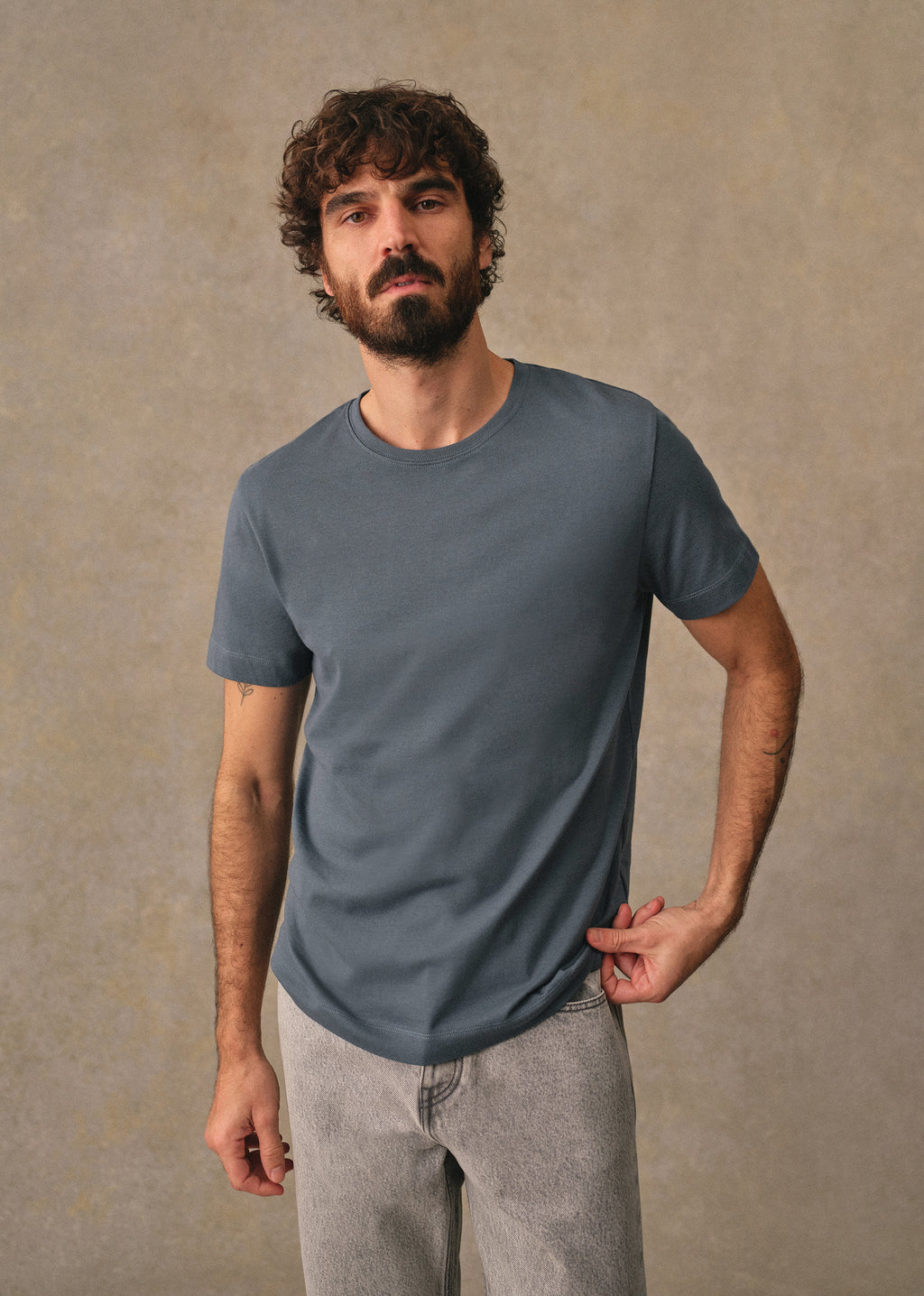 T-Shirt Kenneth - Bleu Acier