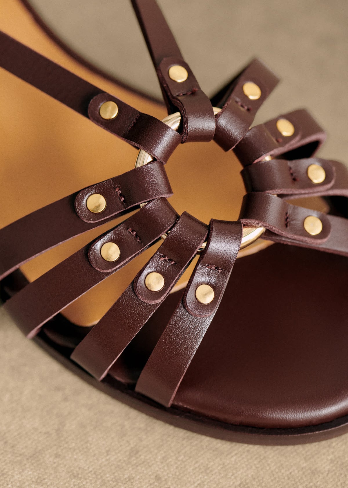 Sandales Low Iris - Chocolat Lisse
