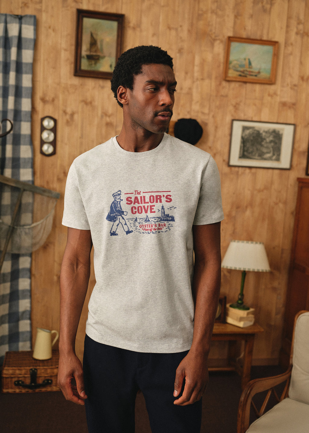 T-Shirt Sailor's Cove - Gris Chiné