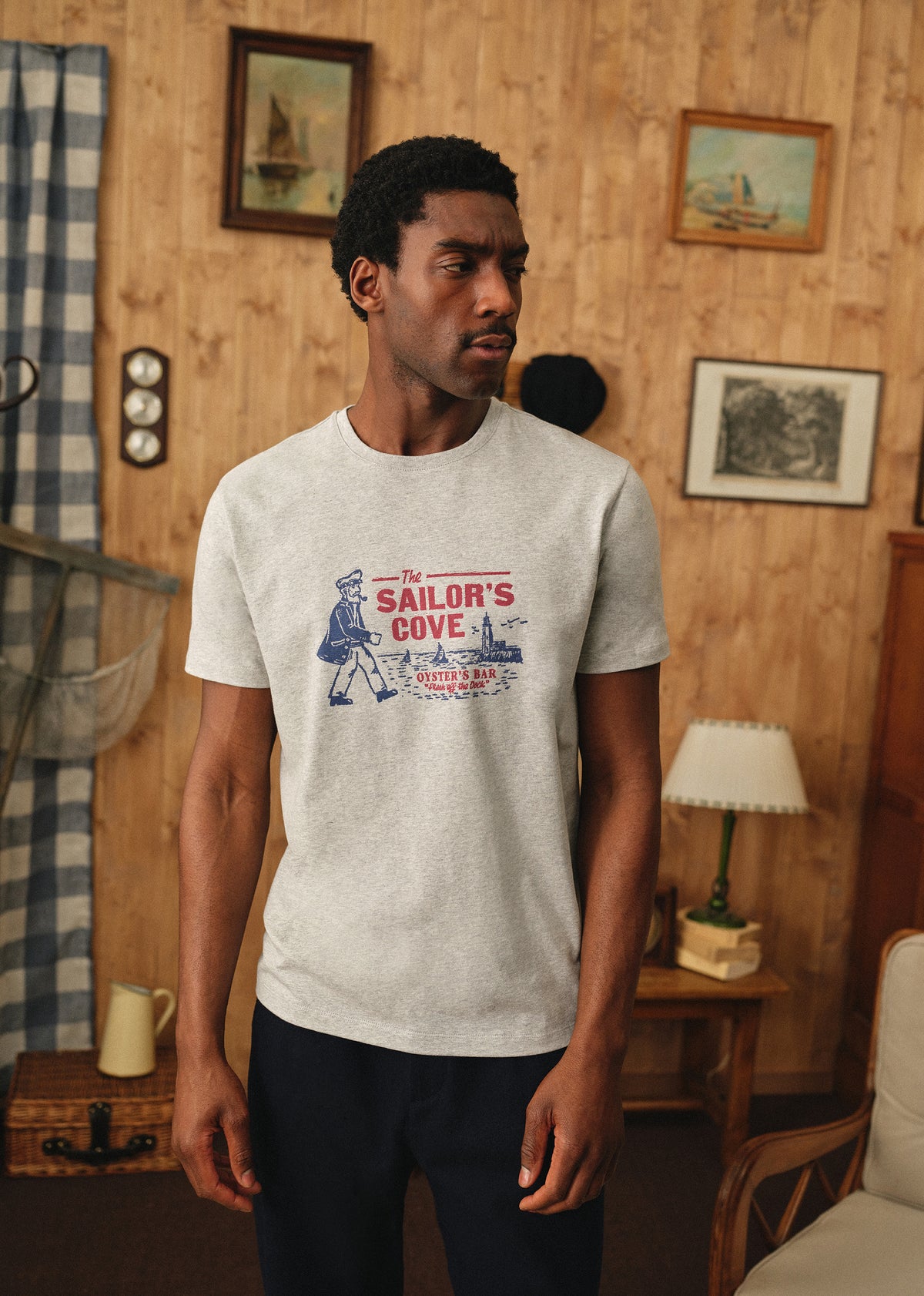 T-Shirt Sailor's Cove - Gris Chiné