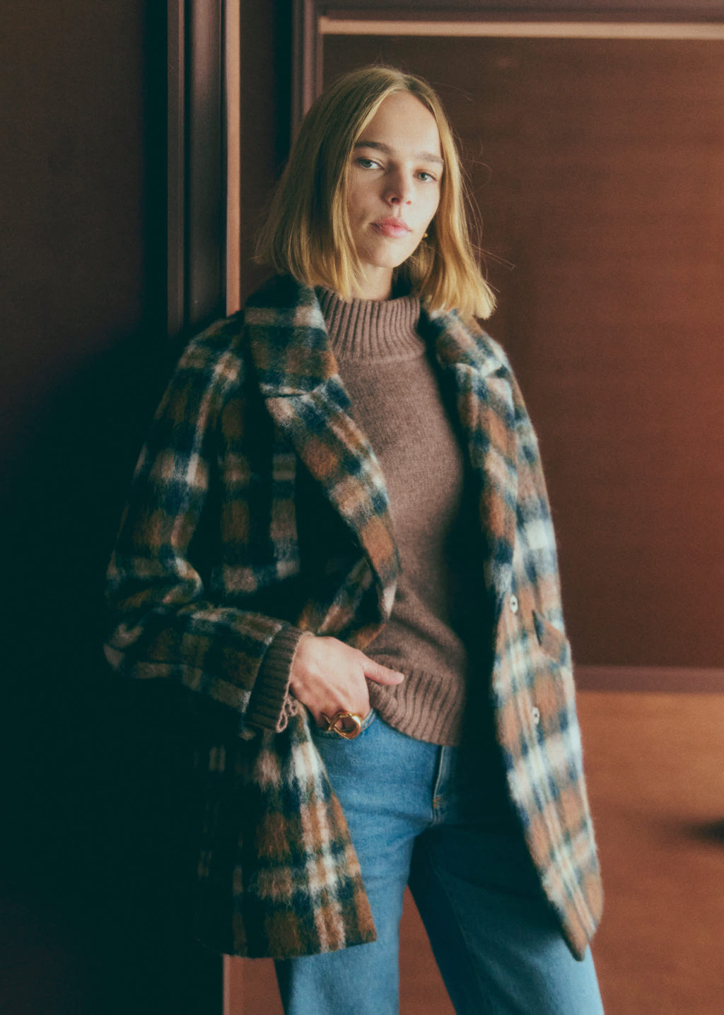 Manteau Ander - Carreaux Capri et Vert