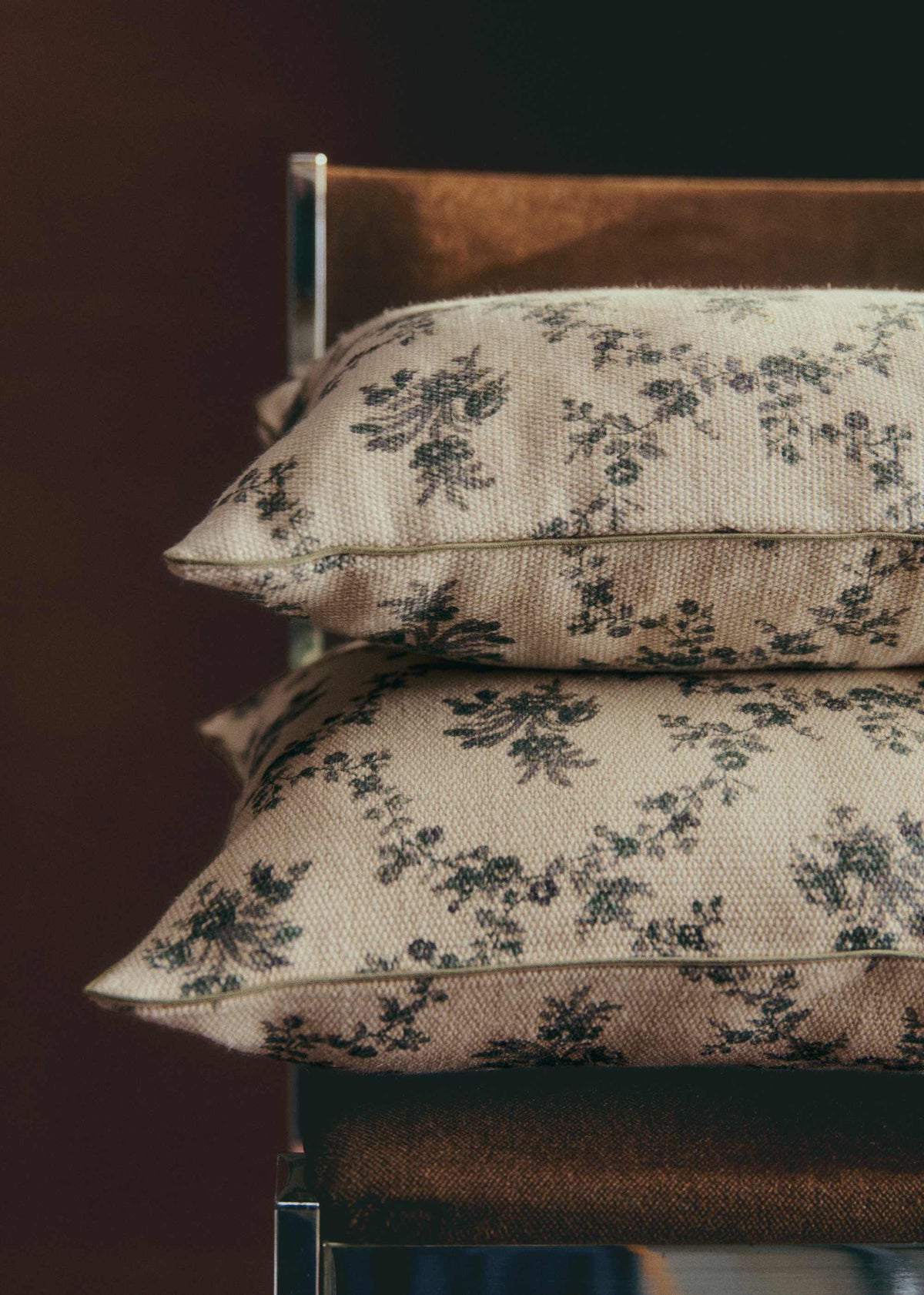 Coussin Imprimé - Petit Modèle - Croisillons Bleu