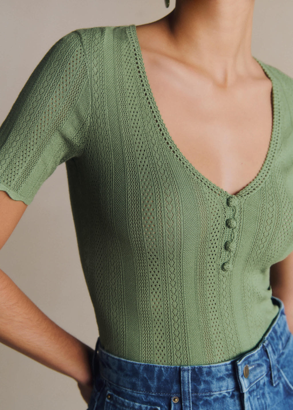 Maille Alix - Vert jade