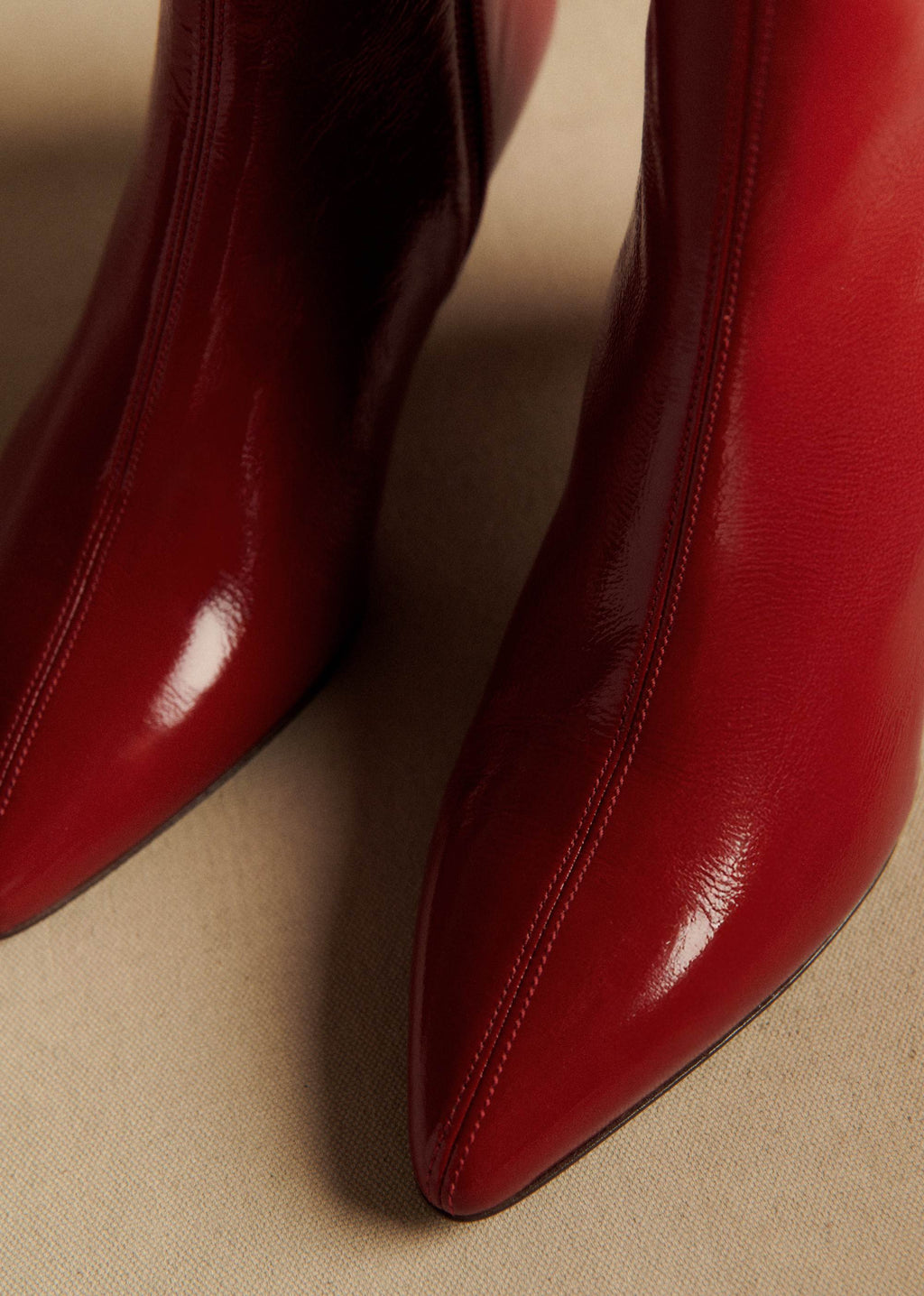 Bottines Garance - Rouge Vernis