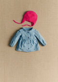Blouse Adeline - Chambray Coeur Brodé Marine